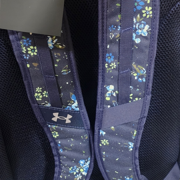 Under Armour Navy Floral Backpack - Picture 3 of 5